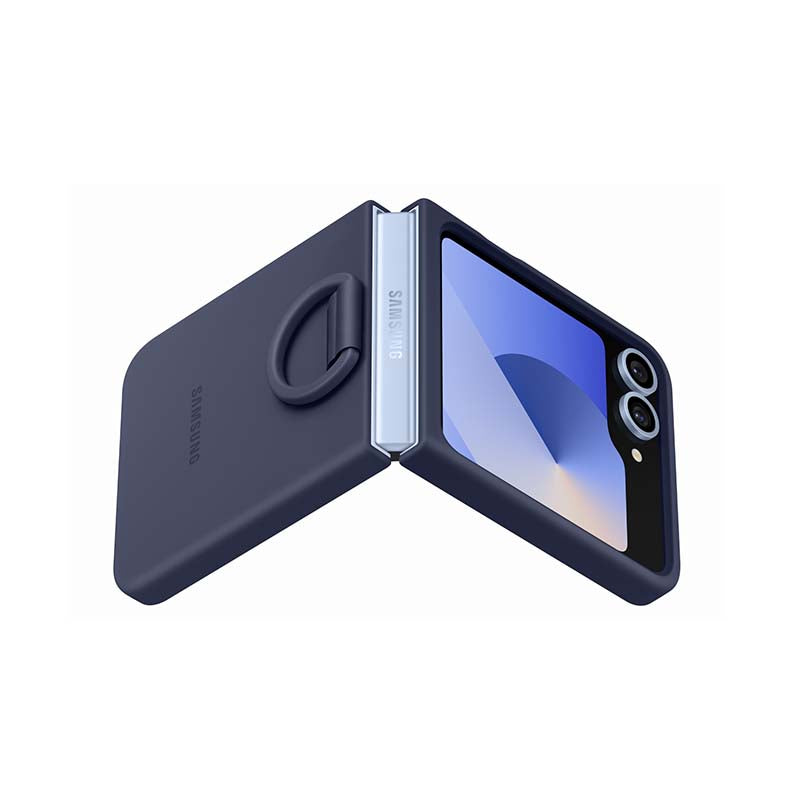 Samsung Galaxy Z Flip6 / Flip7 FE Case with Ring - Navy