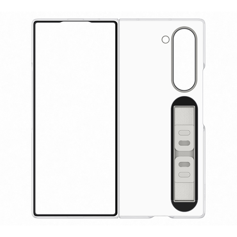 Samsung Galaxy Z Fold6 Clear Case with Strap - Clear