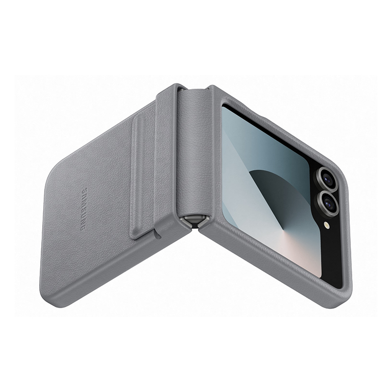 Samsung Galaxy Z Flip6 / Flip7 FE Vegan Leather Kindsuit Case - Grey