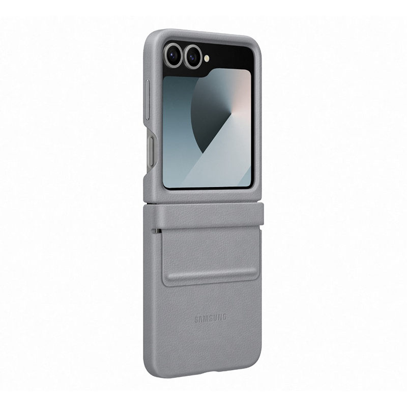 Samsung Galaxy Z Flip6 / Flip7 FE Vegan Leather Kindsuit Case - Grey