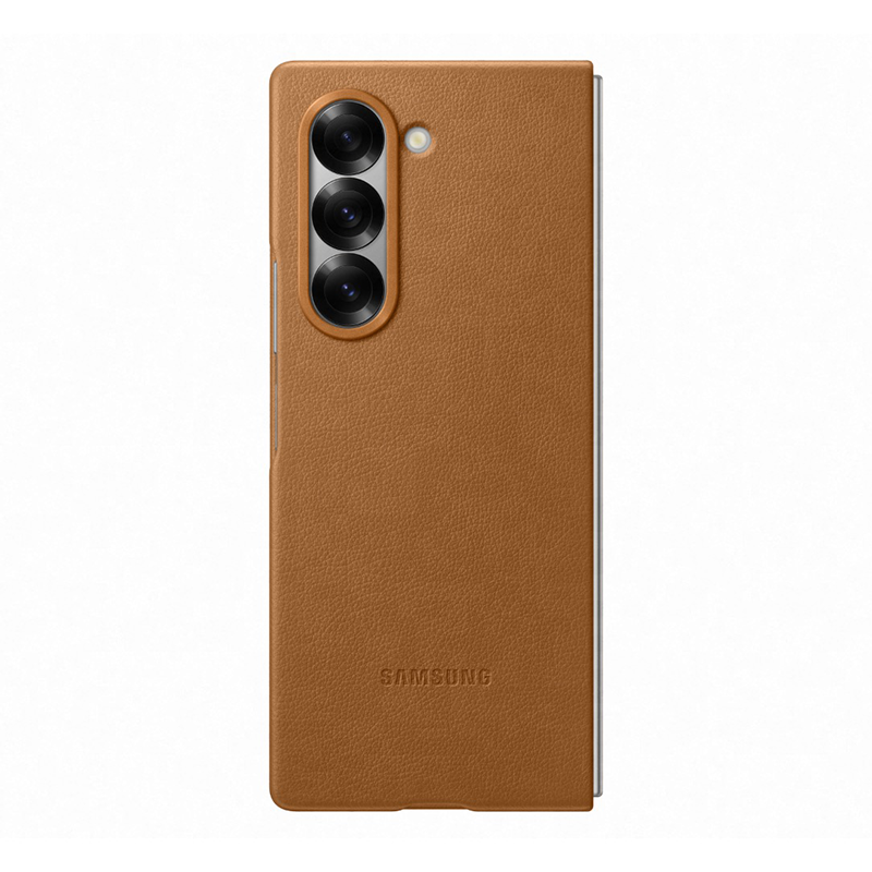 Samsung Galaxy Z Fold6 Vegan Leather Kindsuit Case - Brown