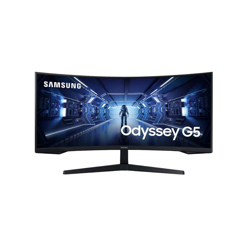 Samsung 34 inch Odyssey G55T UWQHD 165Hz Gaming Monitor - Black - Black