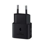 Samsung Galaxy 1 Port GAN Travel Adapter 25W with Cable - Black - Black