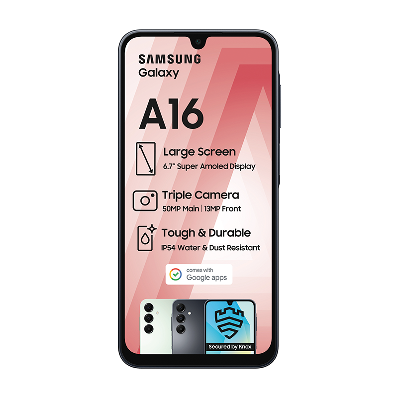 Samsung Galaxy A16 4G Dual Sim 128GB - Black - Black