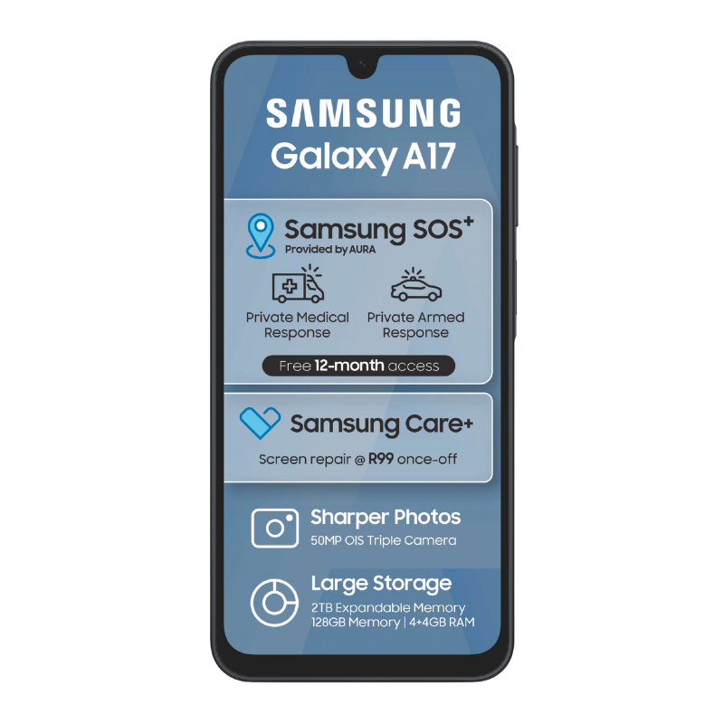Samsung Galaxy A17 4G 128GB - Black - Black