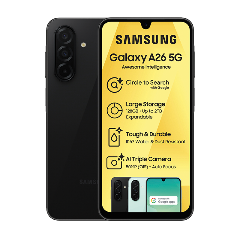 Samsung Galaxy A26 5G Dual Sim 128GB - Black - Black