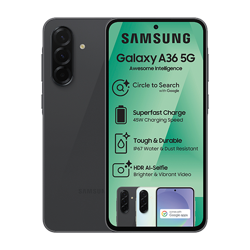 Samsung Galaxy A36 5G Dual Sim 128GB - Black - Black