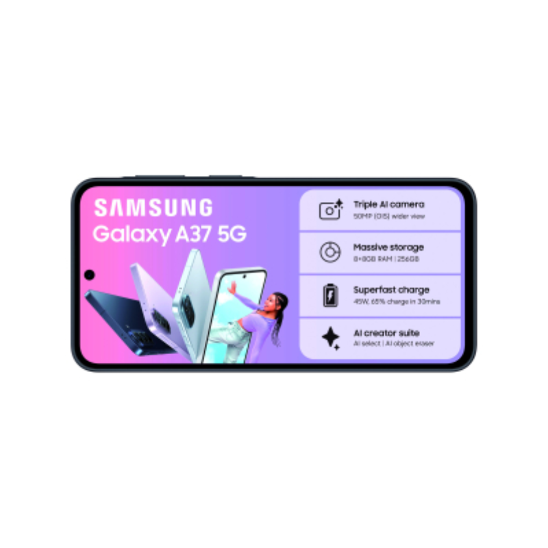 Samsung Galaxy A37 5G Dual Sim 256GB - Grey - Gray