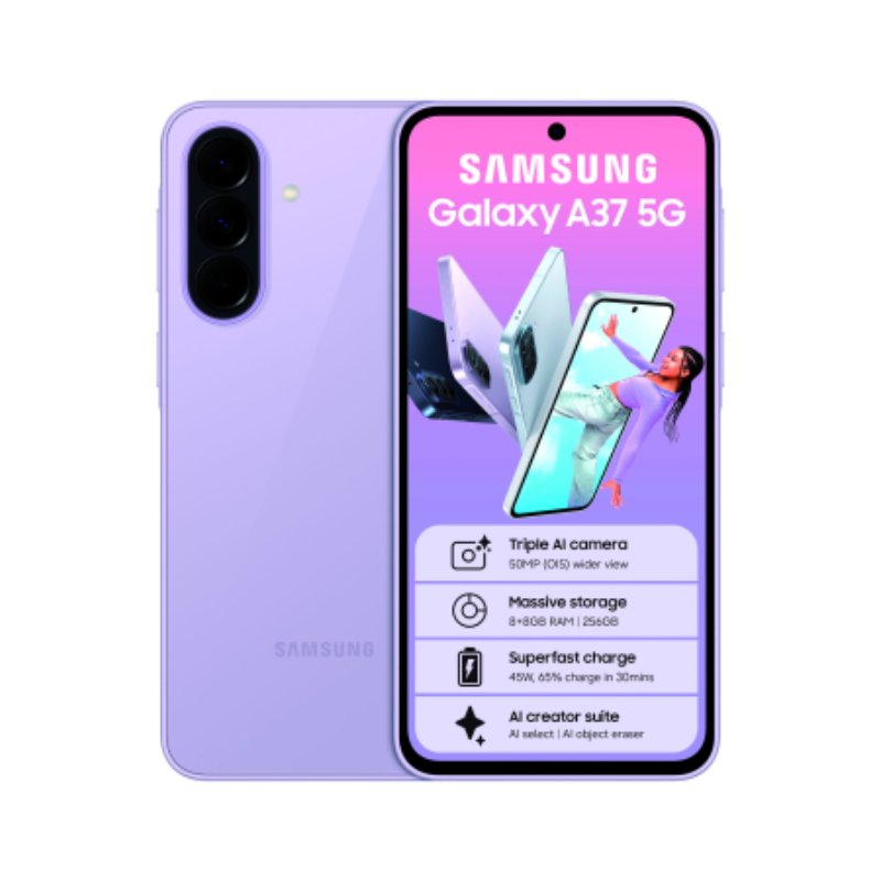 Samsung Galaxy A37 5G Dual Sim 256GB - Light Violet - Violet