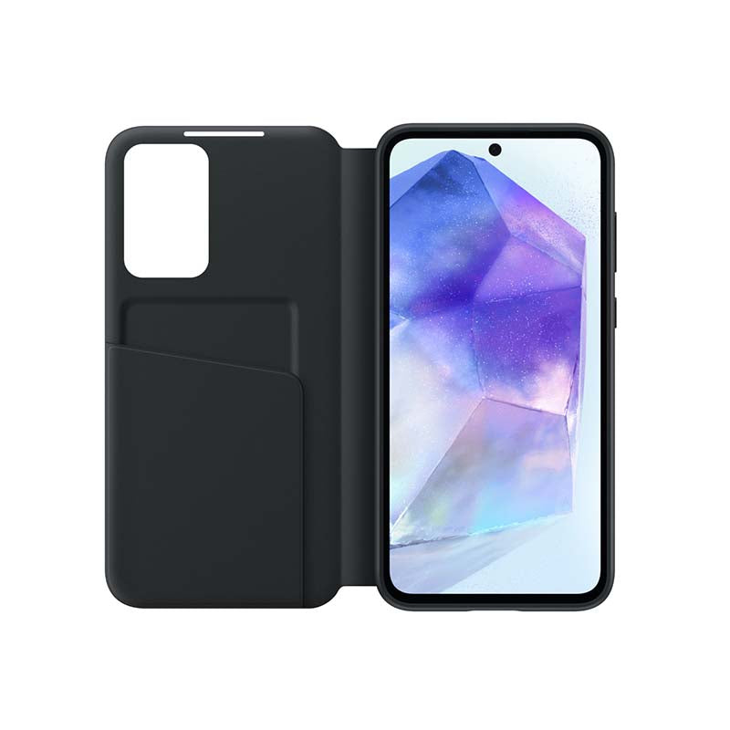 Samsung Galaxy A55 5G Smart View Wallet Case - Black - Black