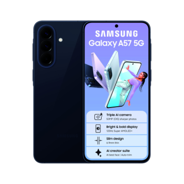 新品 Galaxy A57 5G（128GB) Awesome Navy Samsung Galaxy A57 5G Dual Sim 256GB - Blue – Technomobi (Pty) Ltd