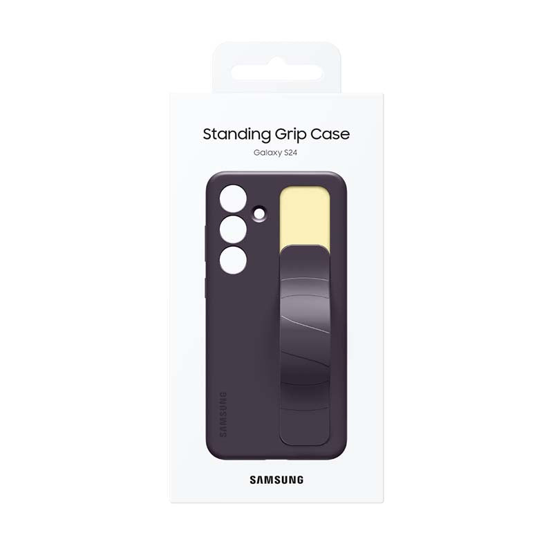 Samsung Galaxy S24 Standing Grip Case - Dark Violet - Purple