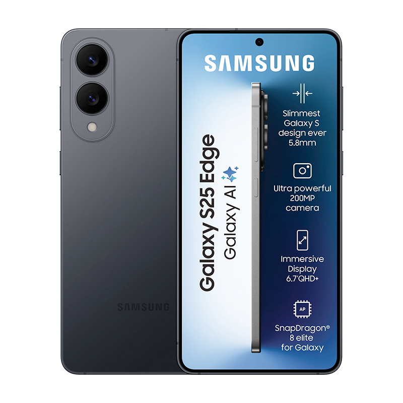 Samsung Galaxy S25 Edge 5G Dual Sim 256GB - Black - Black