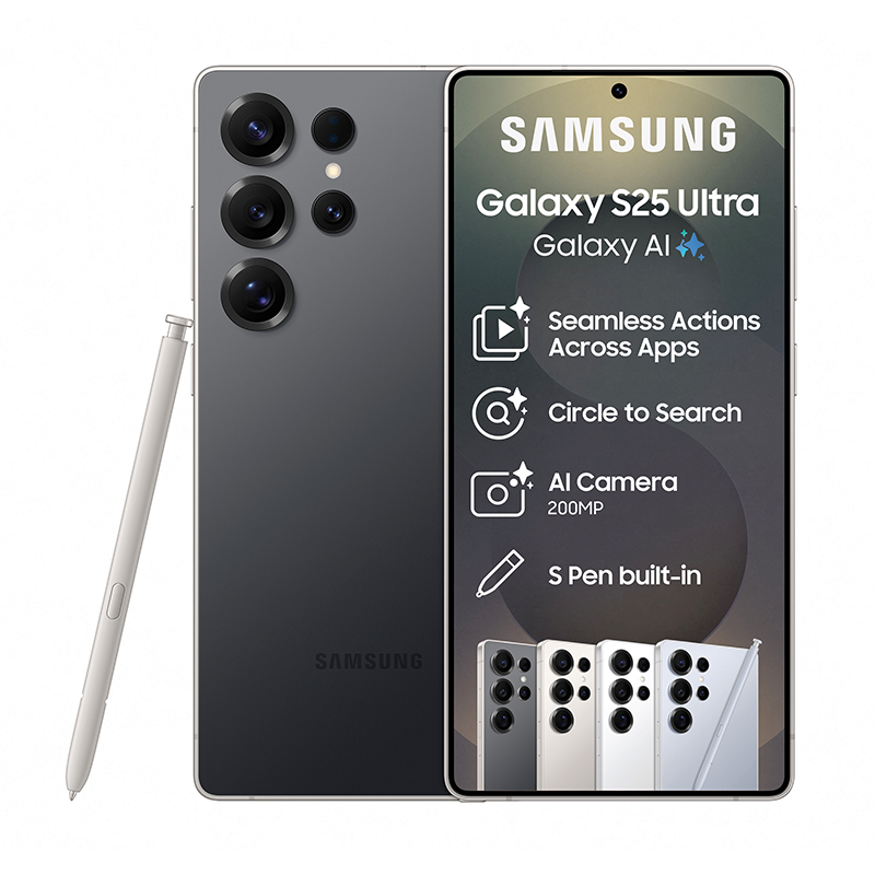 Samsung Galaxy S25 Ultra 5G Dual Sim 1TB - Titanium Black - Black