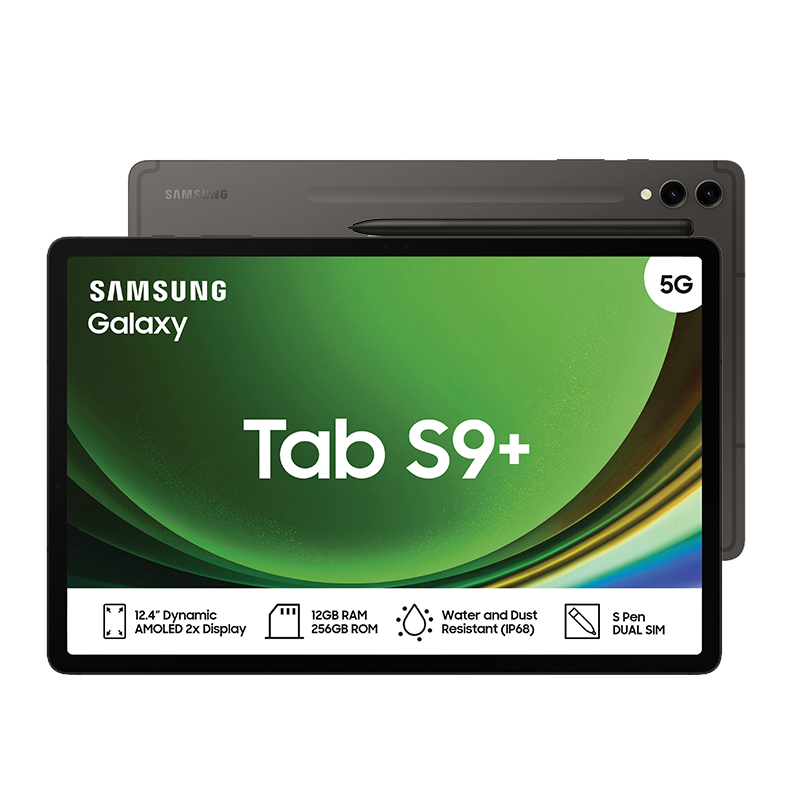 Samsung Galaxy Tab S9 Plus 5G 256GB - Grey - Grey