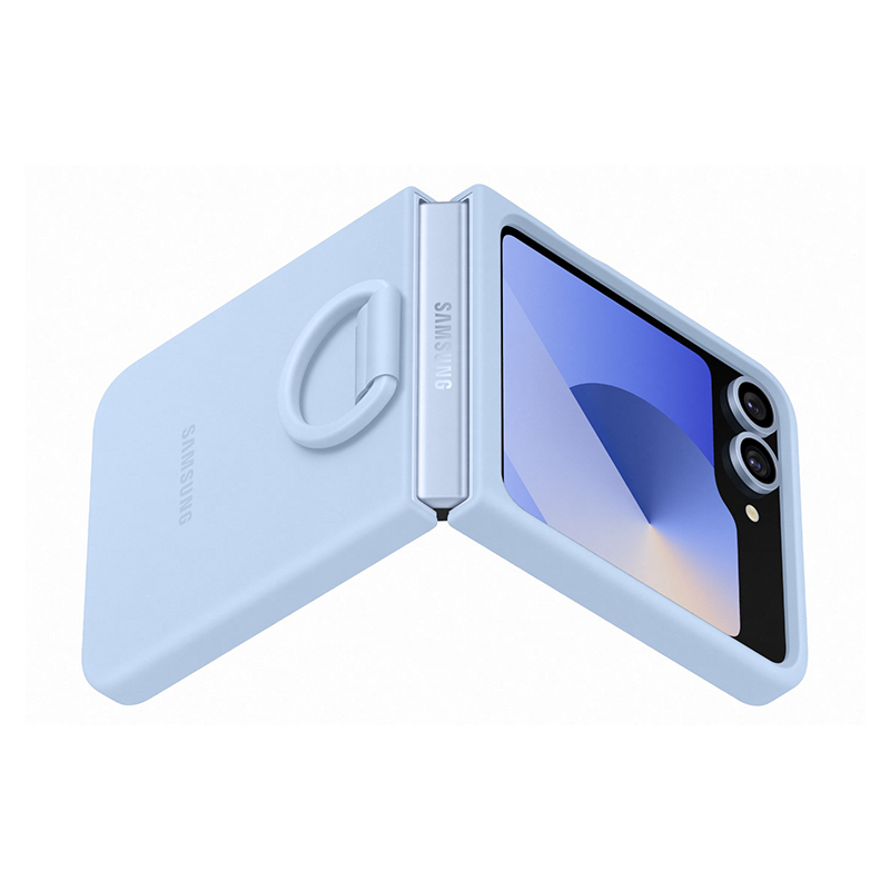 Samsung Galaxy Z Flip6 / Flip7 FE Case with Ring - Blue - Blue