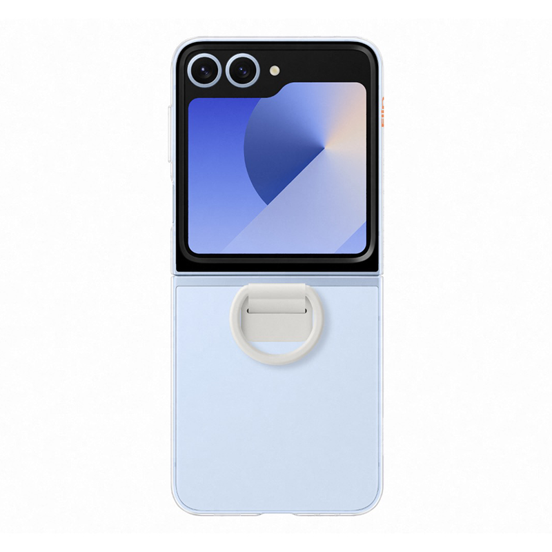 Samsung Galaxy Z Flip6 / Flip7 FE Clear Case with Ring - Clear - Clear