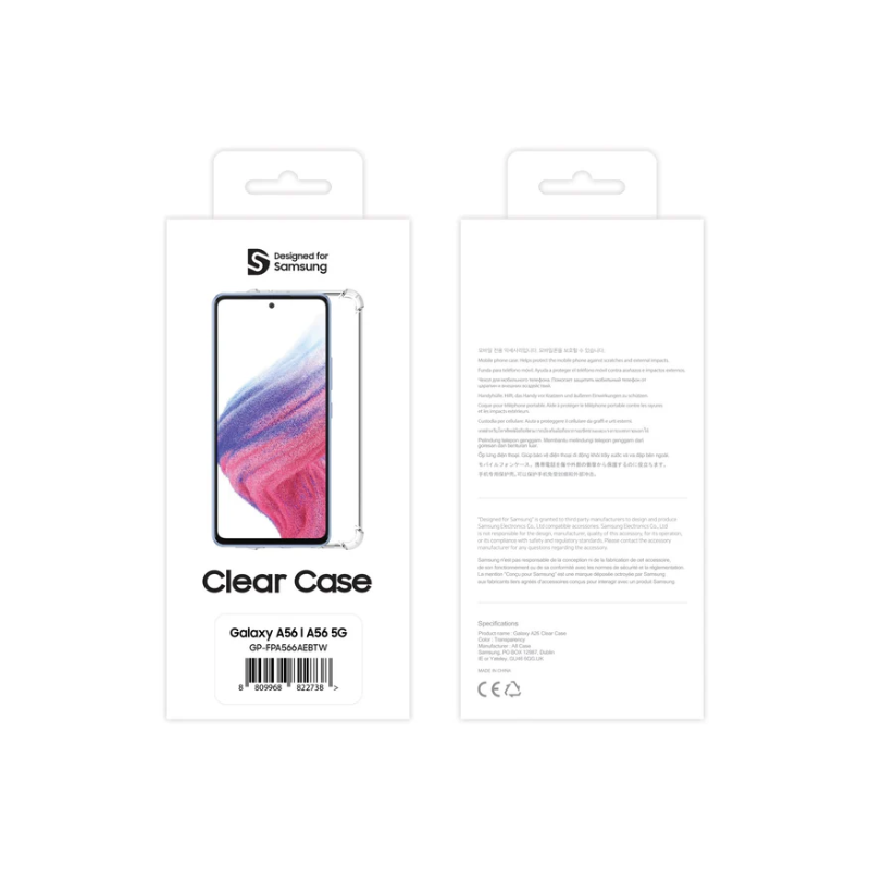 Samsung Mobeen Clear Case For Samsung Galaxy A56 - Clear - Clear