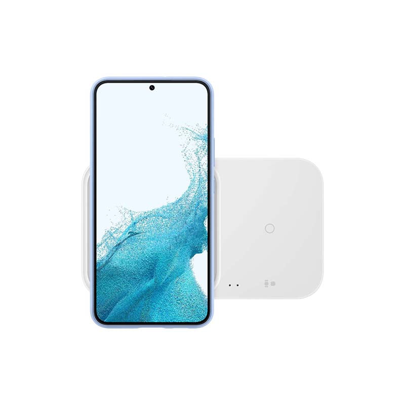 Samsung Wireless Charger Duo Without Travel Adapter - White - White