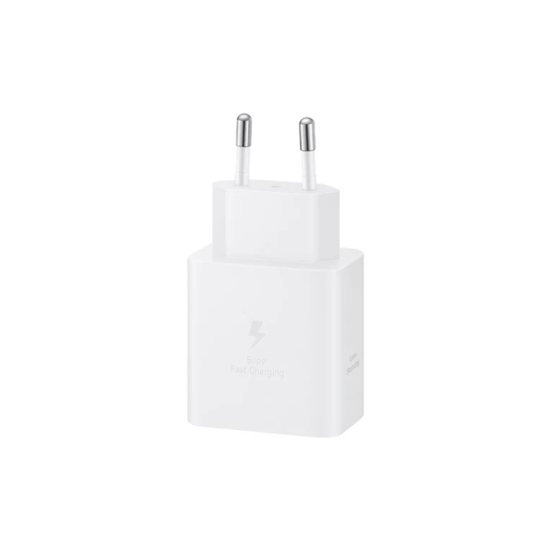 Samsung1 Port Travel Adapter 45W Type C Cable - White - White