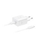 Samsung1 Port Travel Adapter 45W Type C Cable - White - White