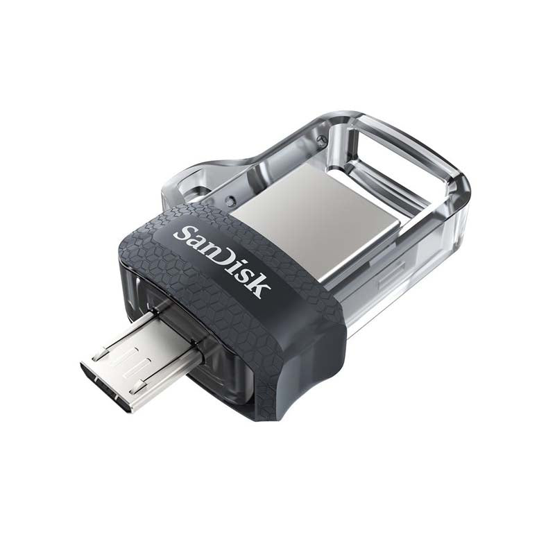 SanDisk 64GB Ultra Dual USB 3.0 Flash Drive - Silver