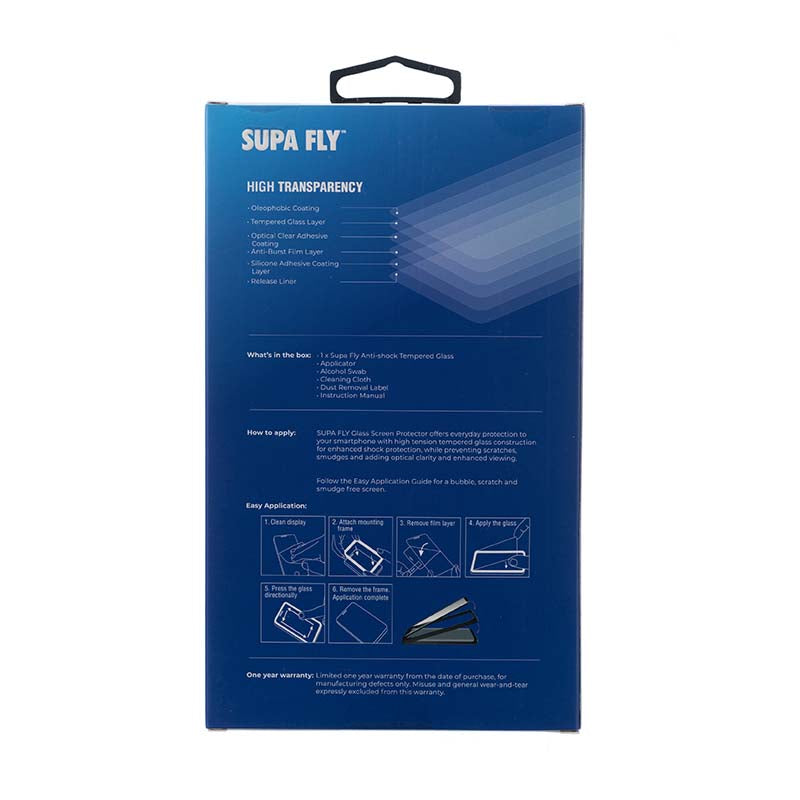 Supa Fly Apple iPhone 15 Pro Tempered Glass Screen Protector with Applicator