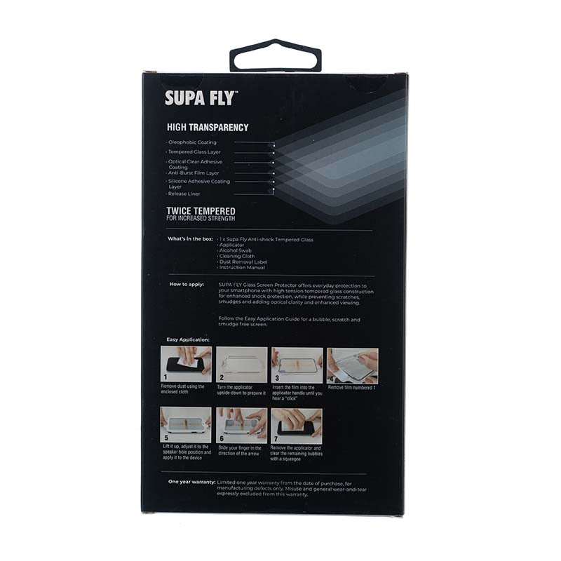 Supa Fly Apple iPhone 15 Pro Ultra Tempered Glass Screen Protector with  Applicator