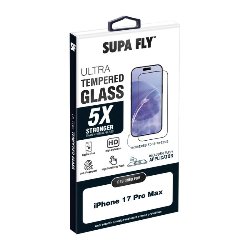 Supa Fly Ultra Tempered Glass With Applicator Apple iPhone 17 Pro Max - Clear
