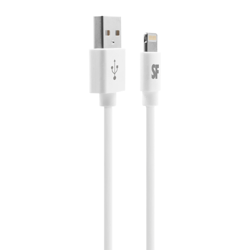 Supa Fly 17W USB A Dual Lightning Wall Charger - White
