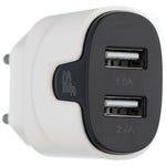 Superfly 3.4A Dual Type C Wall Charger - White