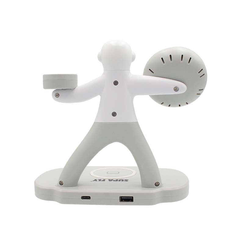 Supa Fly Spaceman 3-in-1 Magnetic Charger - Grey