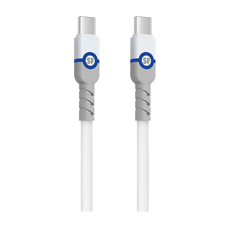 Supa Fly 45W Type C Wall Charger with Type C Cable - White
