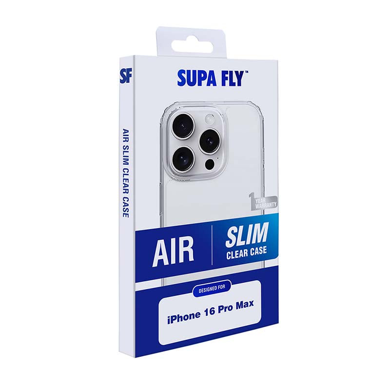 Supa Fly Air Slim Apple iPhone 16 Pro Max Case - Clear