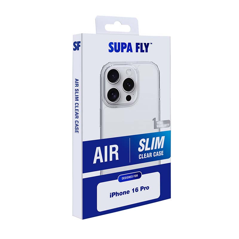 Supa Fly Air Slim Apple iPhone 16 Pro Case - Clear