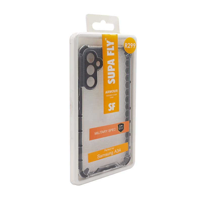 Supa Fly Armour Samsung Galaxy A34 Case - Clear