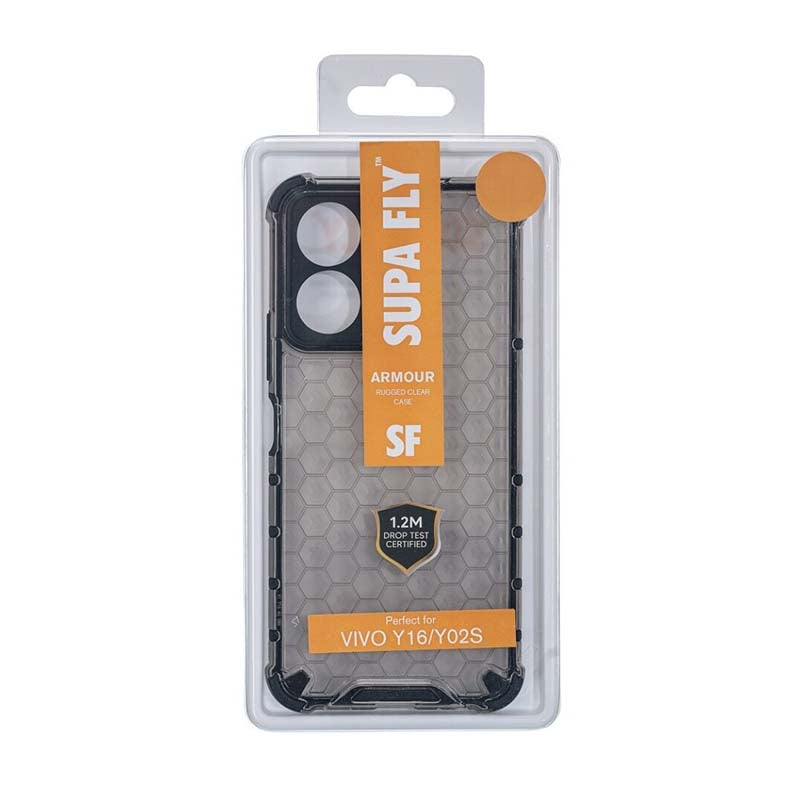 Supa Fly Armour Case for Vivo Y16 / Y02S - Clear