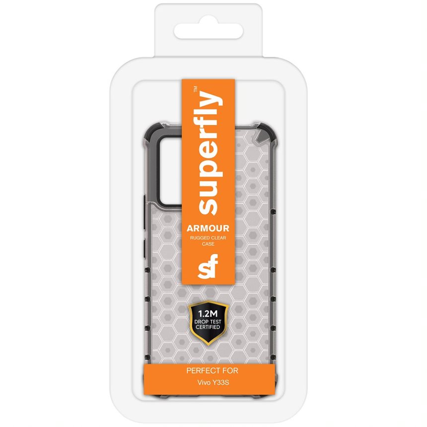 Superfly Armour Case for Vivo Y33s - Clear