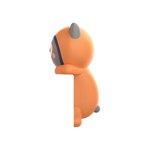 Supa Fly Cell Pal Cat - Orange