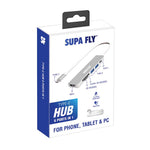 Supa Fly Multifunctional 6-in-1 Hub - Silver