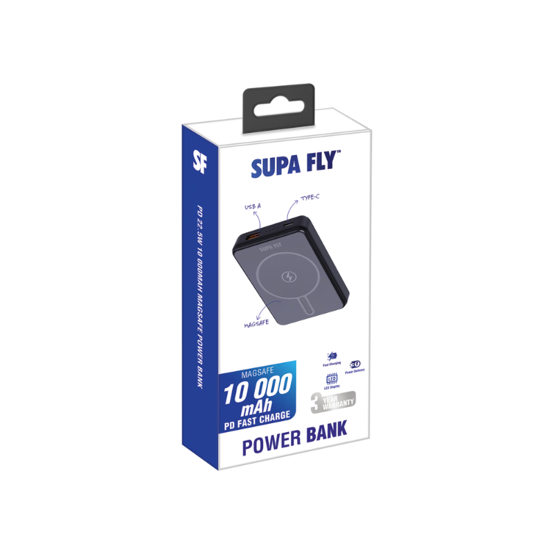 Supa Fly MagSafe Power Bank 10000mAh 22.5W PD