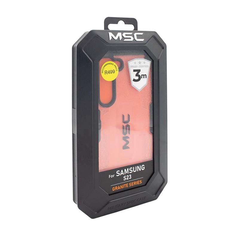 Supa Fly MSC Granite Case Samsung Galaxy S23 - Clear / Black