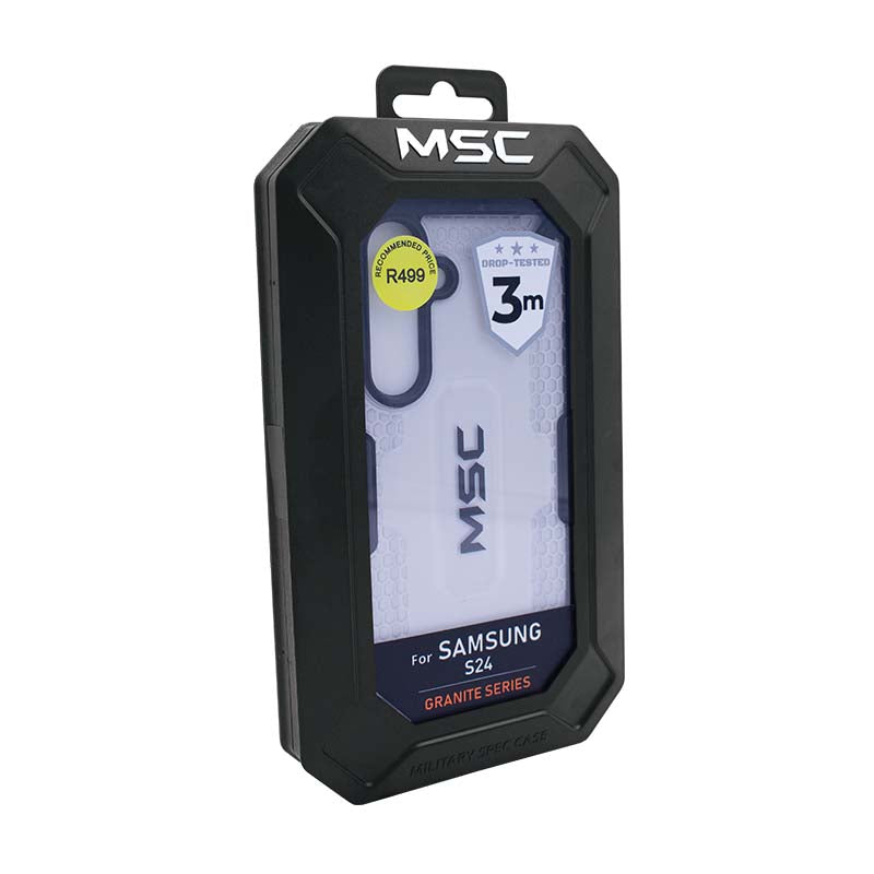 Supa Fly MSC Granite Case Samsung Galaxy S24  - Clear / Black