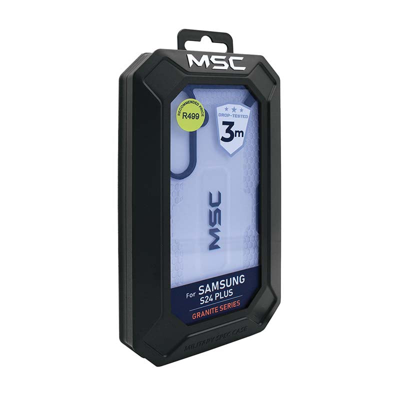 Supa Fly MSC Granite Case Samsung Galaxy S24 Plus - Clear / Black
