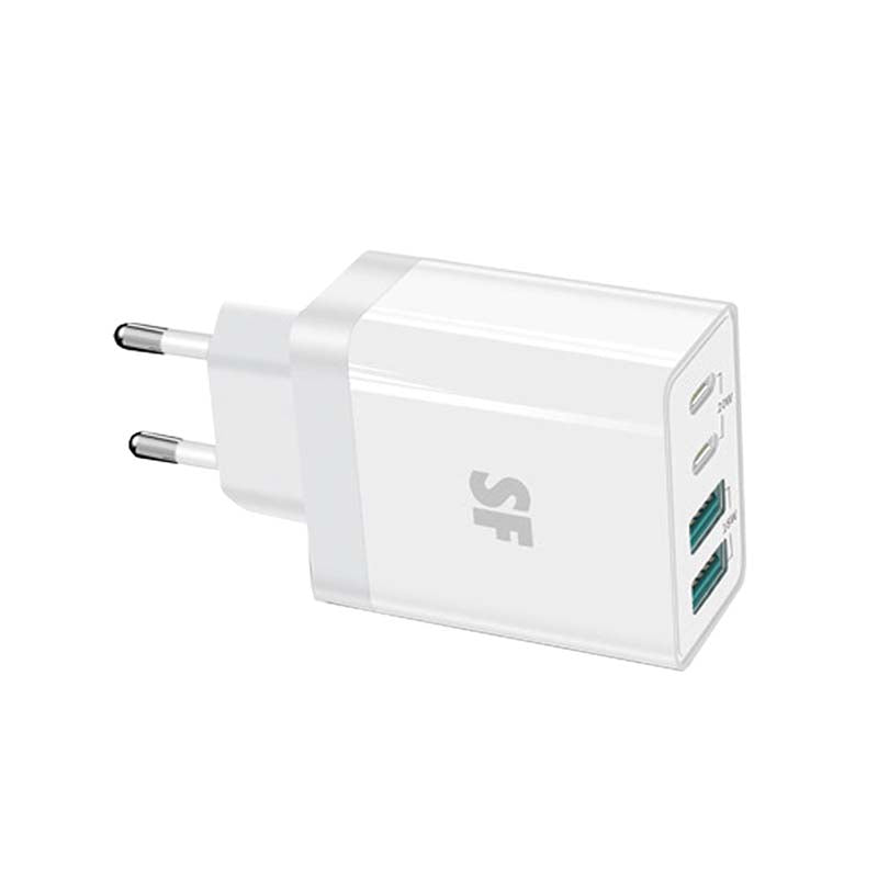 Supa Fly Quad USB Wall Charger - White