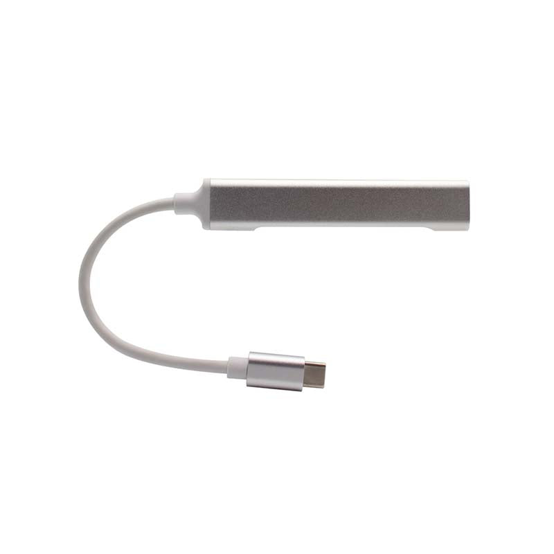 Supa Fly Type C & USB C 4 Port Hub - Silver