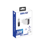 Supa Fly 30W Dual C Wall Charger - White