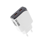 Supa Fly 30W Dual C Wall Charger - White