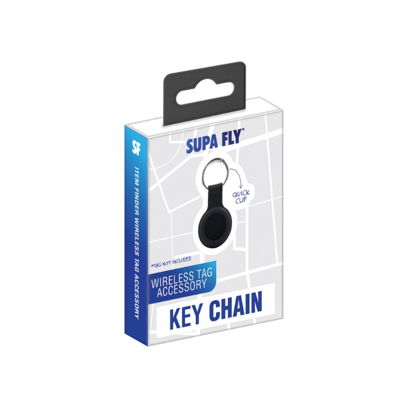 Supa Fly Wireless Tag Cover for Key Chain - Black