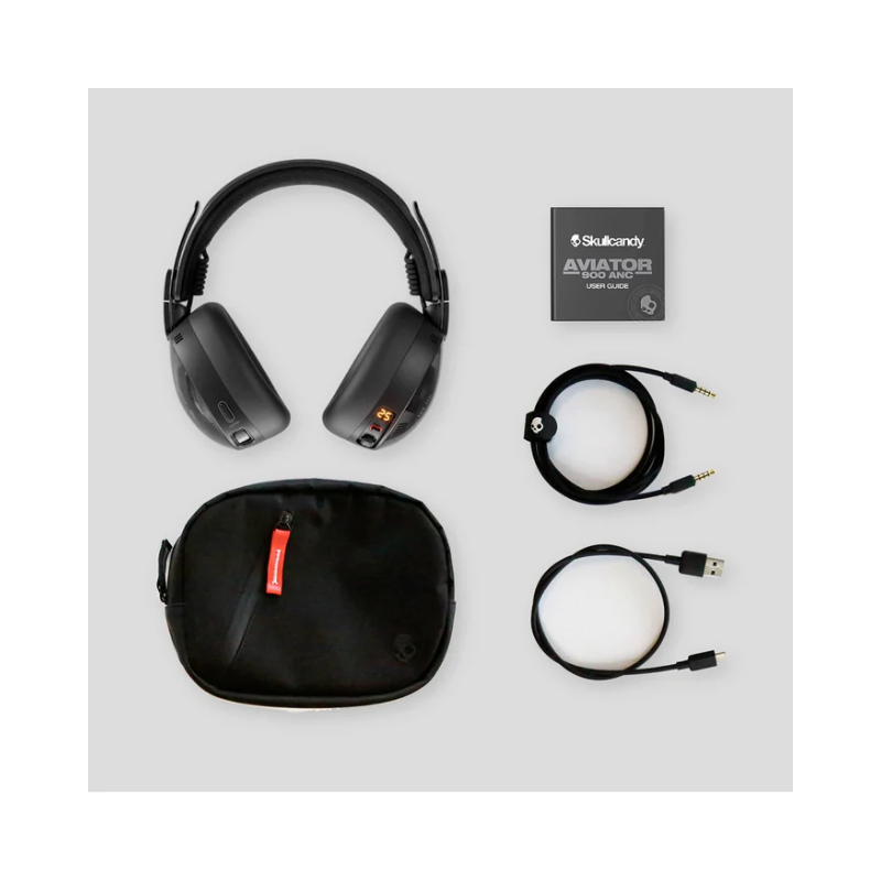 Skullcandy Aviator 900 ANC Noise Cancelling Wireless Headphones - Black - Black
